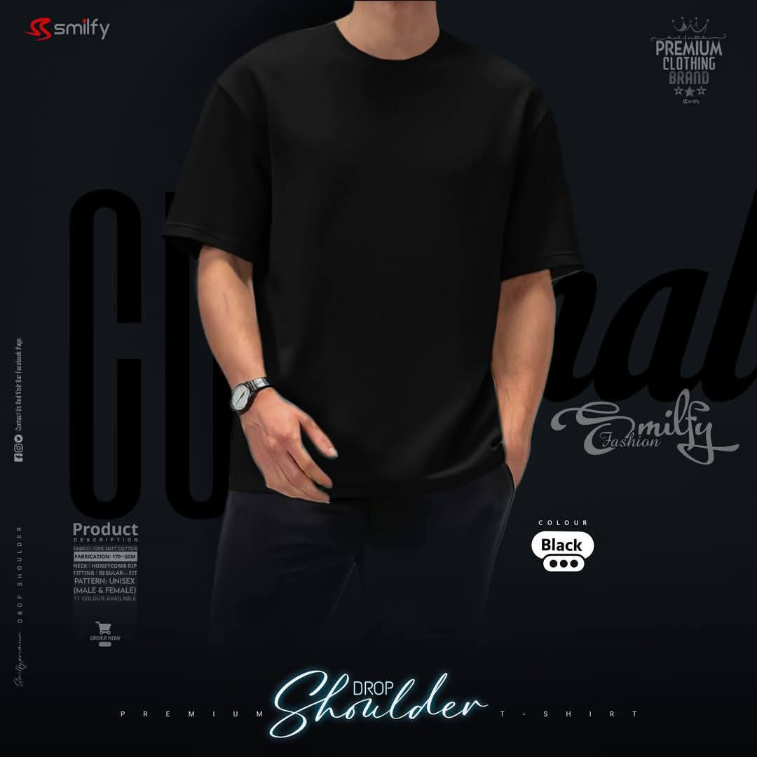 <br>𝗣𝗿𝗲𝗺𝗶𝘂𝗺 𝗗𝗿𝗼𝗽 𝗦𝗵𝗼𝘂𝗹𝗱𝗲𝗿<br> Color- Black