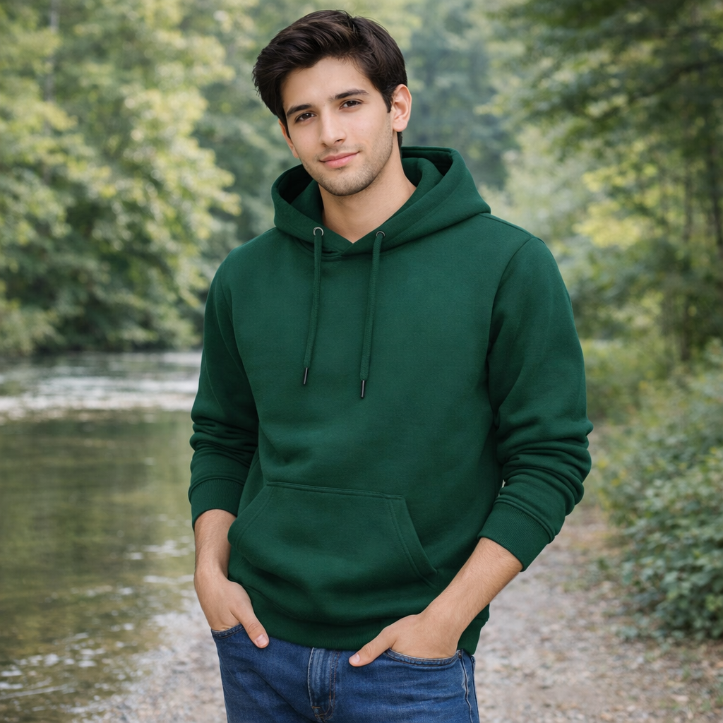 <br>𝐏𝐫𝐞𝐦𝐢𝐮𝐦 𝐇𝐨𝐨𝐝𝐢𝐞</br> Color- Bottle Green - Image 2