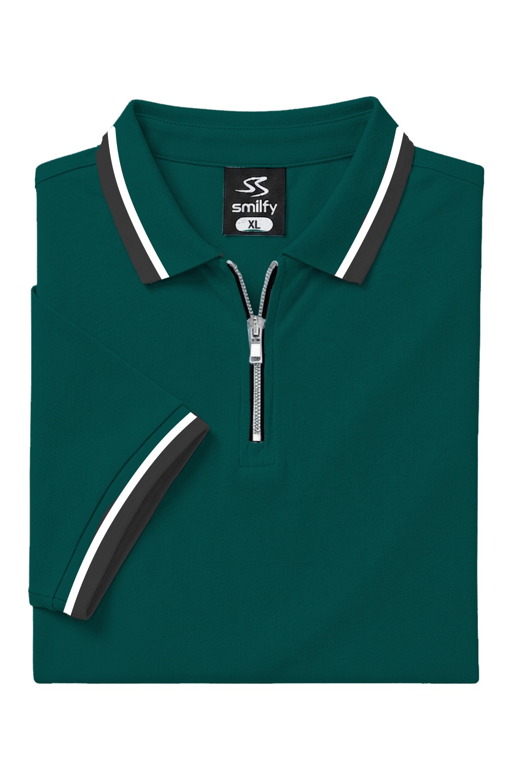 <br>๐๐๐ฅ๐ ๐๐ข๐ฉ ๐๐จ๐ฅ๐จ ๐๐ก๐ข๐ซ๐ญ<br>Color: Bottle Green<br> - Image 2